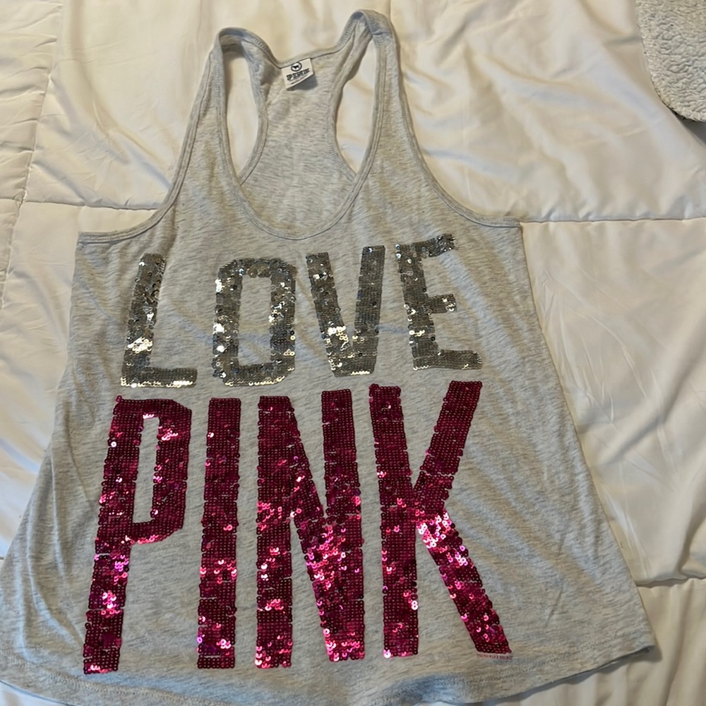 Racer back bling tank